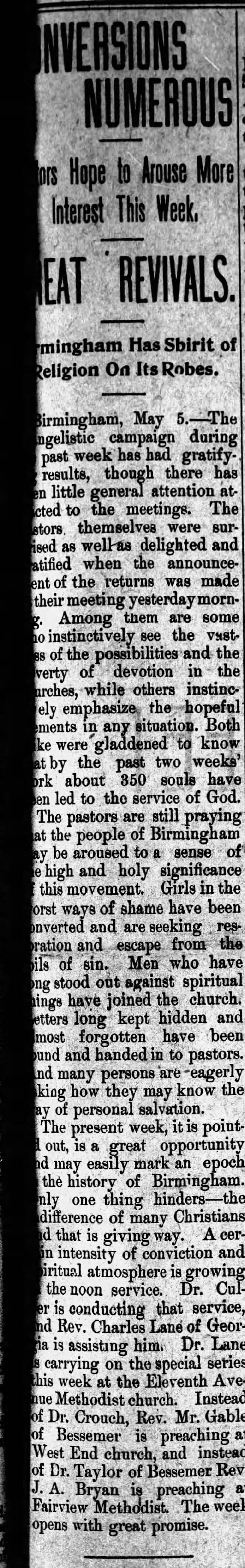 Preaching at Fairview Methodist